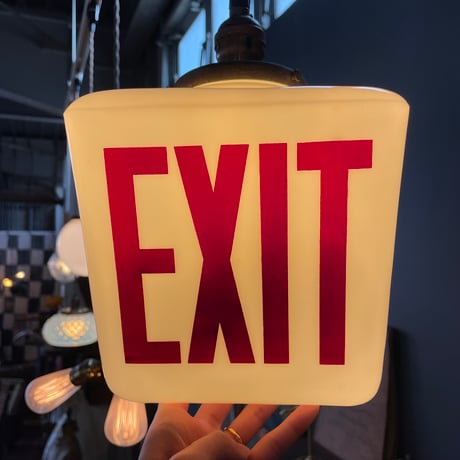 1960’s “EXIT”ランプシェード