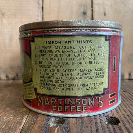 1950’s “MARTINSON’S COFFEE” コーヒー缶