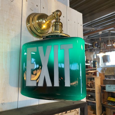 1940’s “EXIT”ランプシェード ※シェードのみ