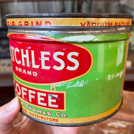 1950’s “MATCHLESS COFFEE” コーヒー缶  蓋付き