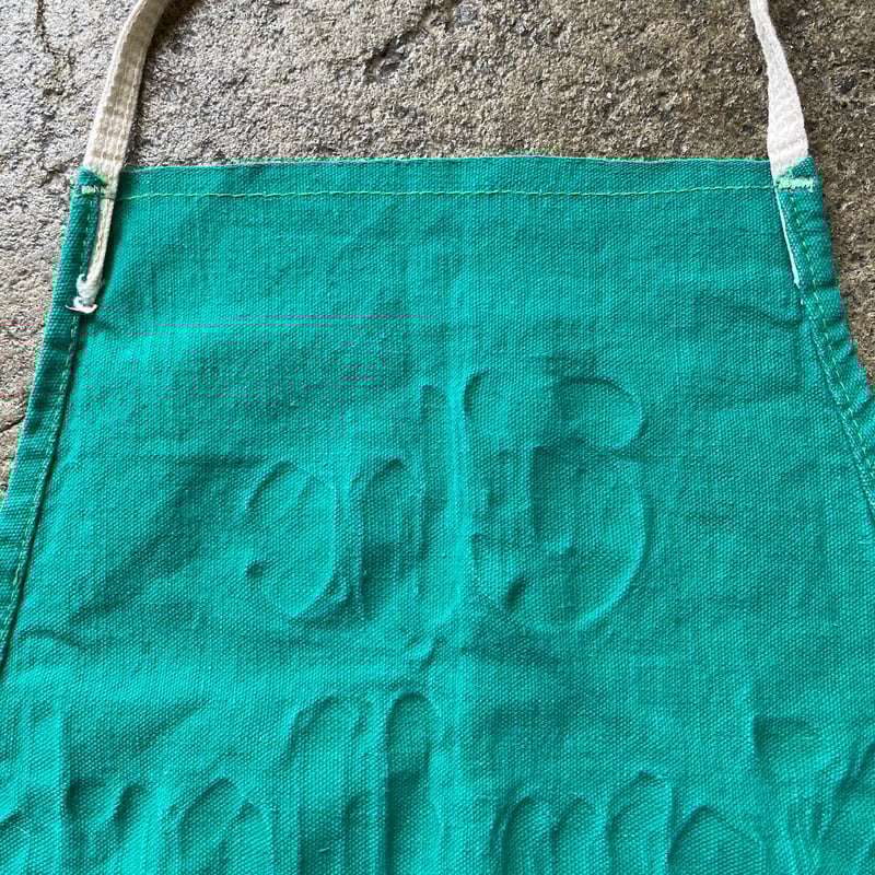 50s ワークエプロン　ニュースペーパー　染み込み 50s ワークエプロン 50s ワークエプロン ニュースペーパー 染み込み