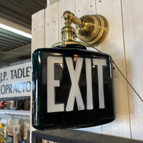 1940’s “EXIT”ランプシェード ※シェードのみ