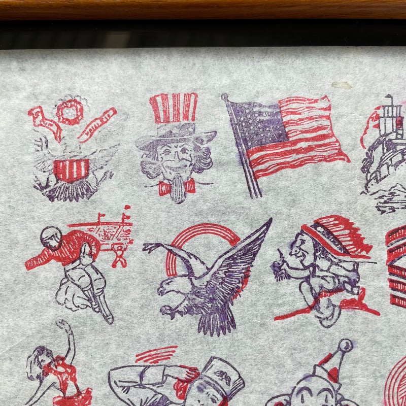 1950's タトゥー転写シート 額装 | 7miles from the Dreamland