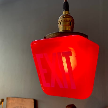 1960’s “EXIT”ランプシェード