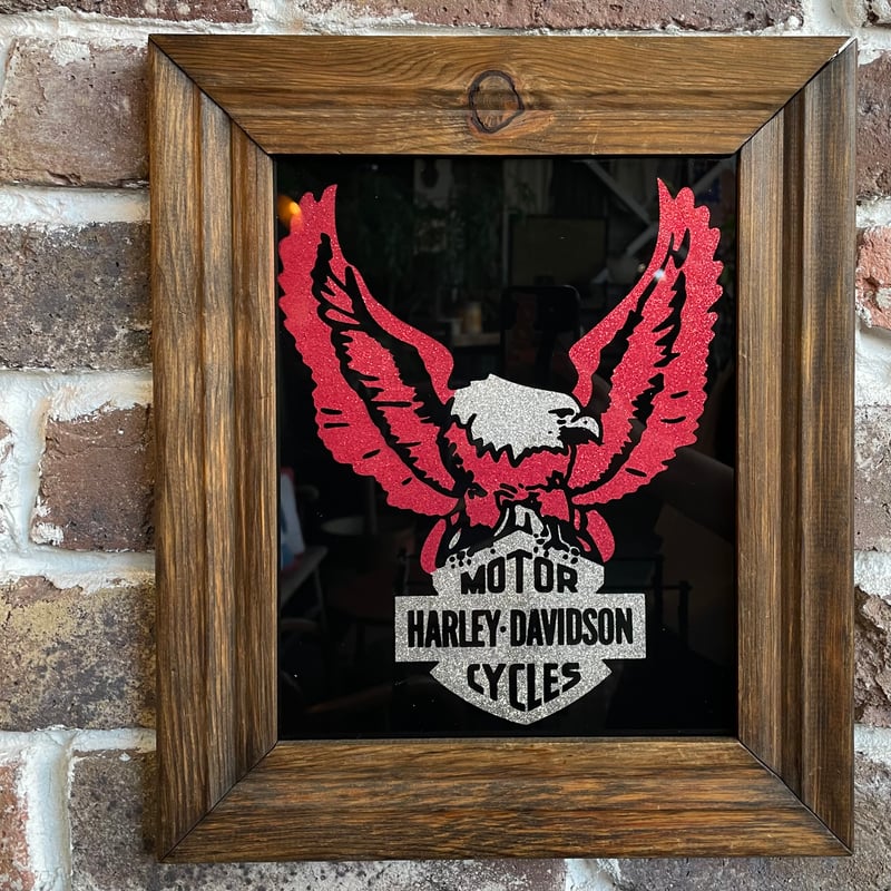 1970's HARLEY-DAVIDSON パブミラー | 7miles from the