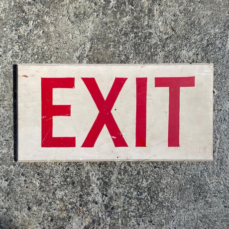 1960’s “EXIT” 木製看板
