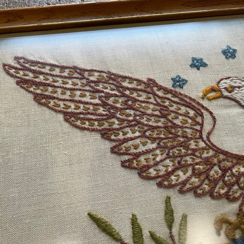 1960's イーグル 刺繍アートフレーム | 7miles from the Dreamland