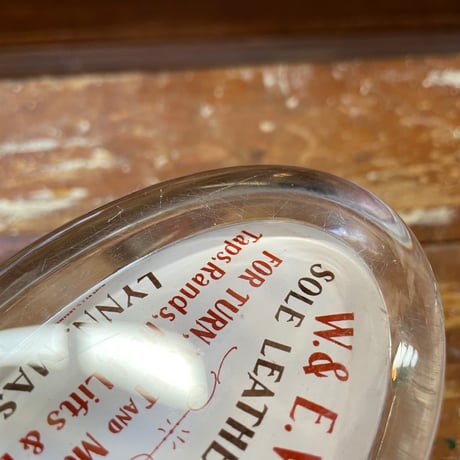 1930’s “Sole Leather Counters” ガラスペーパーウェイト