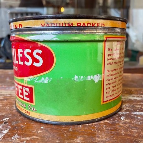 1950’s “MATCHLESS COFFEE” コーヒー缶  蓋付き