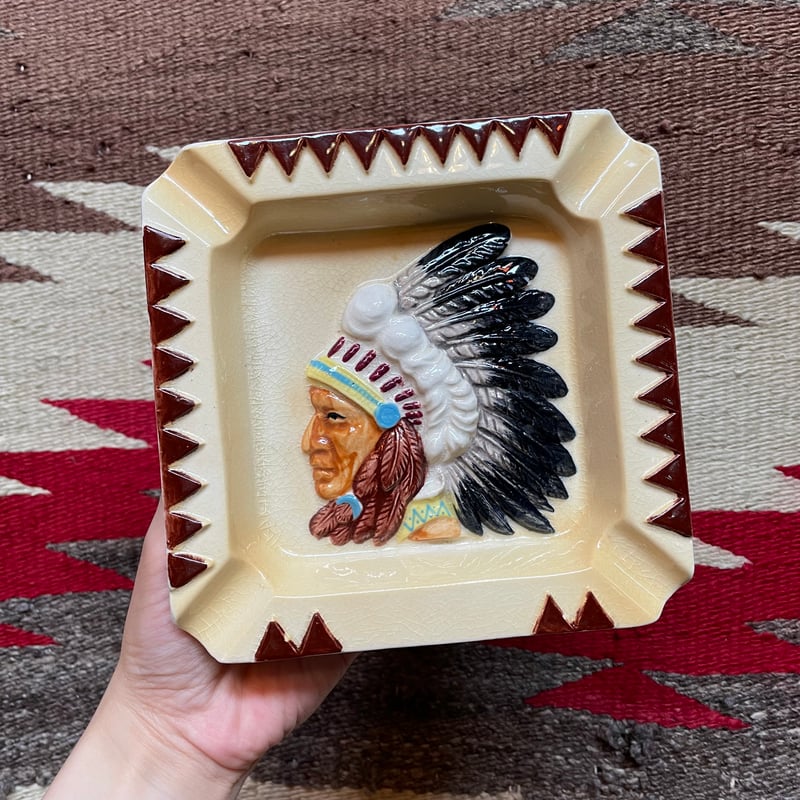 1960's インディアン 陶器製 灰皿 | 7miles from the Dreamland