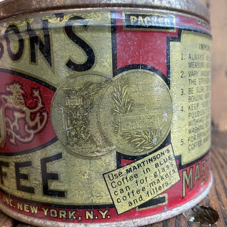 1950’s “MARTINSON’S COFFEE” コーヒー缶
