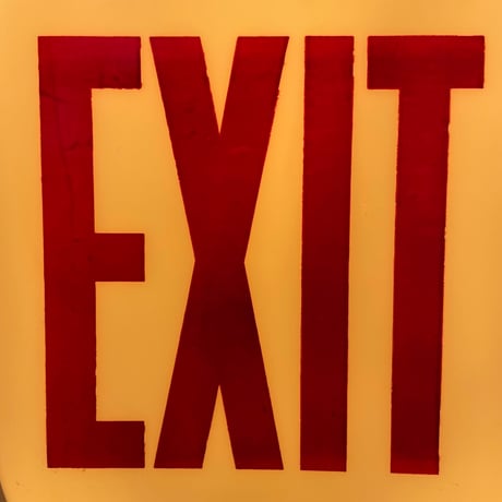 1960’s “EXIT”ランプシェード ※シェードのみ