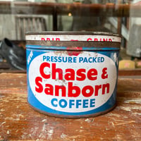 1950’s “Chase & Sanborn” コーヒー缶 蓋付き