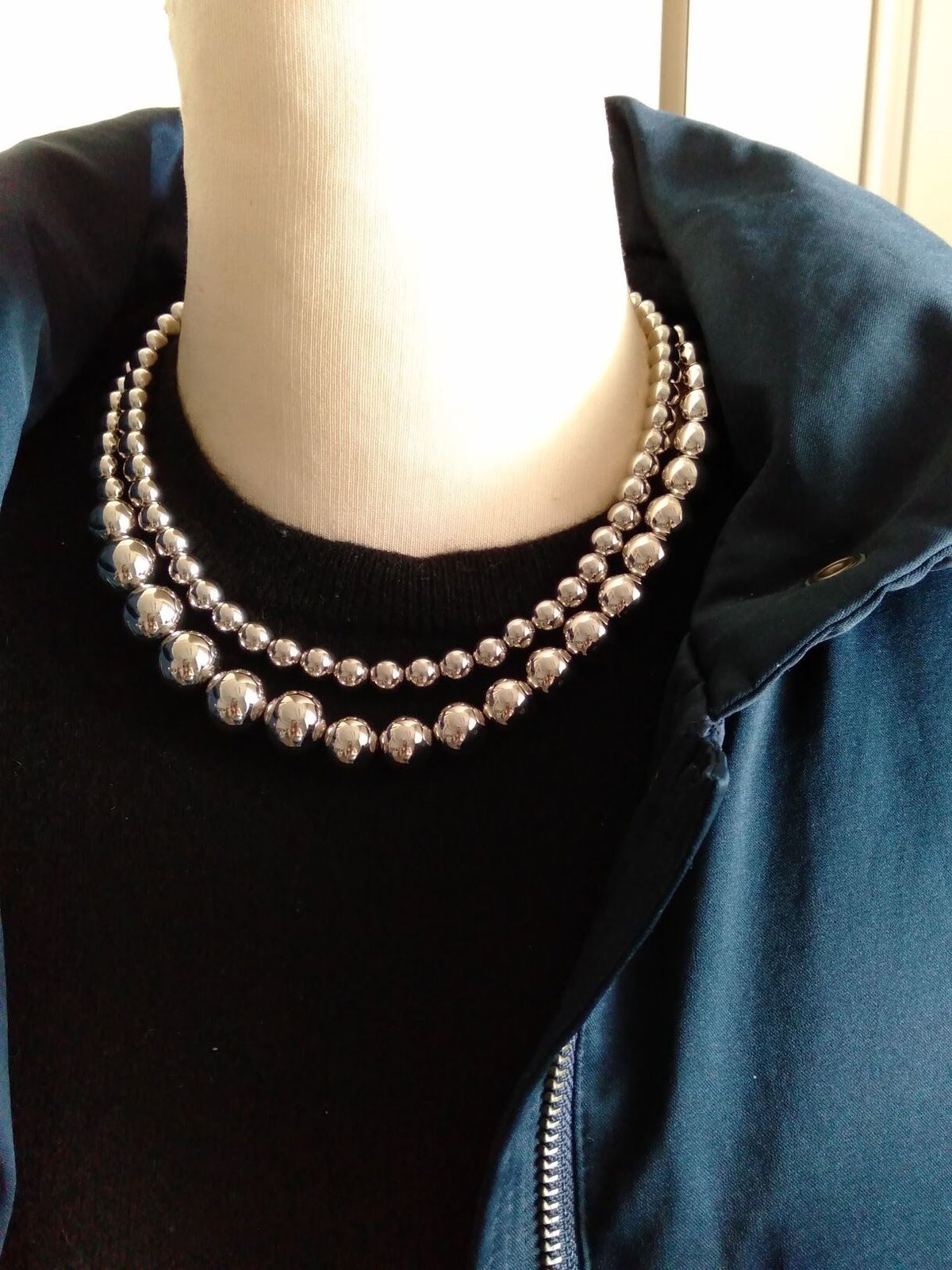 silver ball necklace large シルバーボールネックレス大 | ADESSO