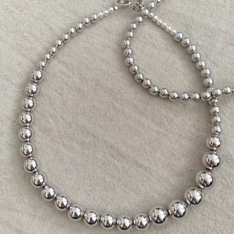 silver ball necklace large シルバーボールネックレス大 | ADESSO silver ball necklace large シルバーボールネックレス大 | ADESSO
