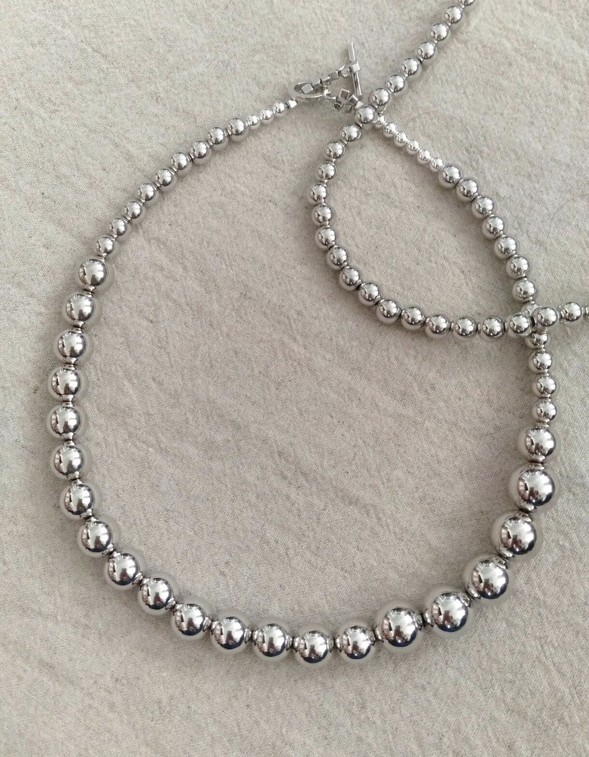 silver ball necklace large シルバーボールネックレス大 | ADESSO