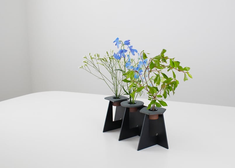 MYK】KENZAN STAND - sho 剣山台-昇（※スタンドのみ。剣山付き花器