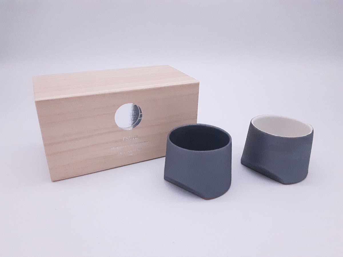 TSUKI／YUKI】Cup 45 ギフトセット（桐箱入り） | 丸三安田瓦工業