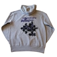 "Adventure of deviating pieces - 乖離 -"  hoodie [gray]