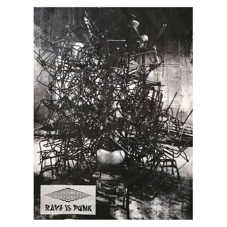 "RAVE IS PUNK 23"　T-shirt  [white]