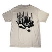 "IRRATIONALITY"  T-shirt  [cream] / big sticker付き