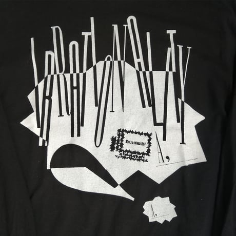"IRRATIONALITY"  Long sleeve  [black] / big sticker付き