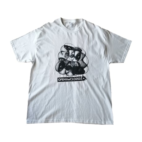 "OPPALA × ヘンタイワークス × wacky" collaboration MULTI PRINT「A」 / T-shirt [white] CEASEFIRE NOW!!!