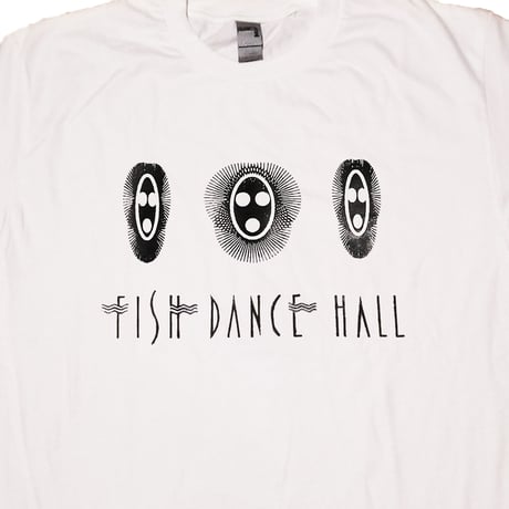 "FISH DANCE HALL" T-shirt [white]