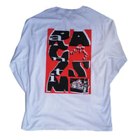 "EXPERIMENTAL" / "Anti racism" 「B」  Long sleeve  [white] / big sticker付き