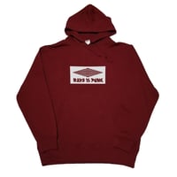 "RAVE IS PUNK"　hoodie  [burgundy]　DIY Sticker 3枚付き