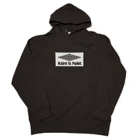 "RAVE IS PUNK"　hoodie  [sumi black]　DIY Sticker 3枚付き