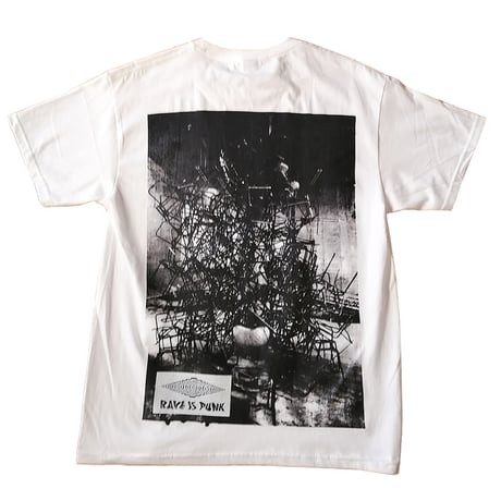 "RAVE IS PUNK 23"　T-shirt  [white]