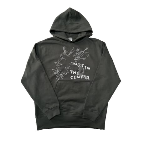 NOT IN THE CENTER hoodie A [charcoal]