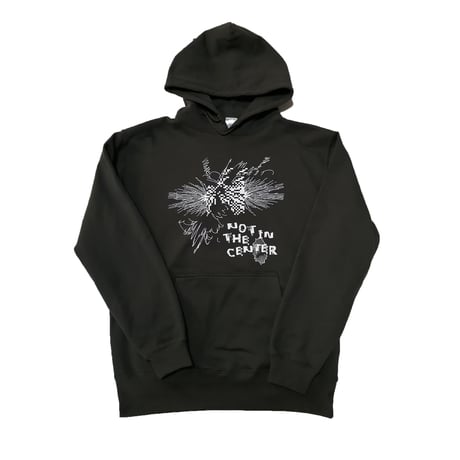 NOT IN THE CENTER hoodie B [sumi black]