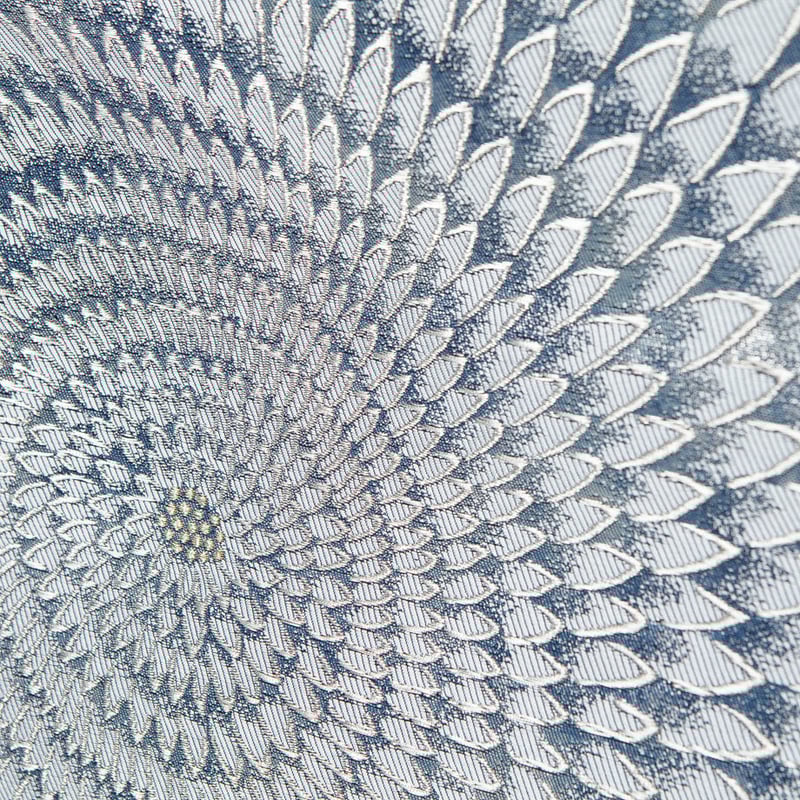 逸品！滋賀喜織物謹製】 手織の帯 袋帯 名物唐草更紗 新古品 未仕立て品