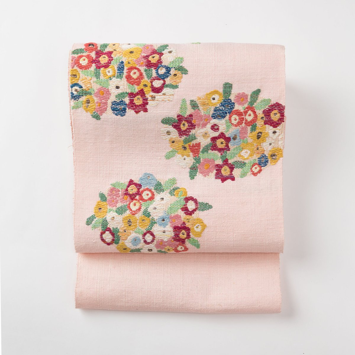 プロフ必読☆帯屋捨松☆紬 帯屋捨松の八寸名古屋帯 花園 紬 六通柄 お仕立代込み | 四十瀬屋