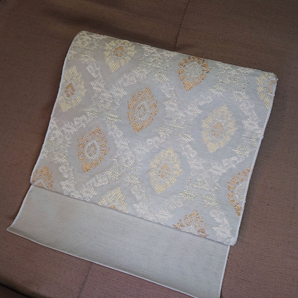 正絹 丹波屋 九寸名古屋帯 ライトグレー 美品 楽天市場】【クーポンご利用で最大10％OFF!】名古屋帯 正絹 未使用 九