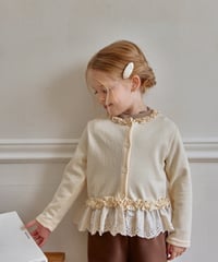 [即納]Roa lace frill cardigan