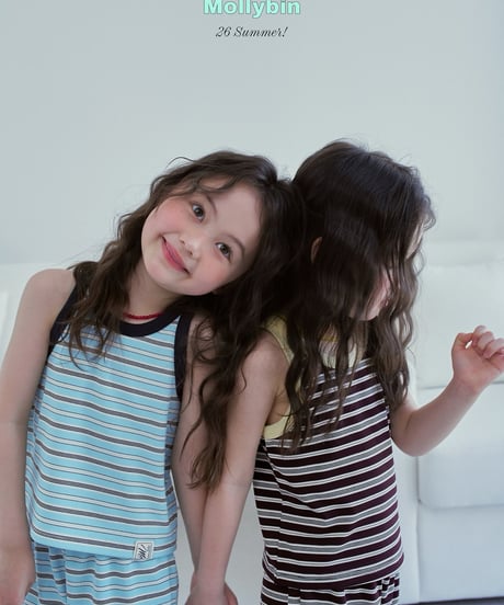 11[予約]Mollybin soda color matching tank top