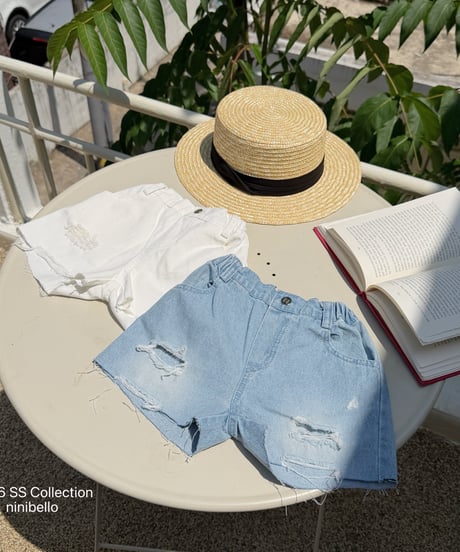 89[予約]ninibello most denim pants