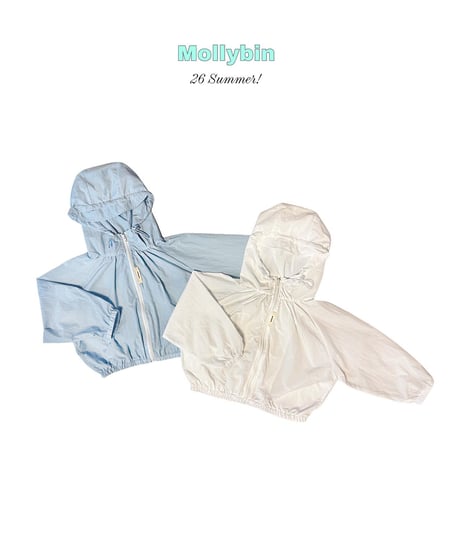 6[予約]Mollybin cap hood windbreaker