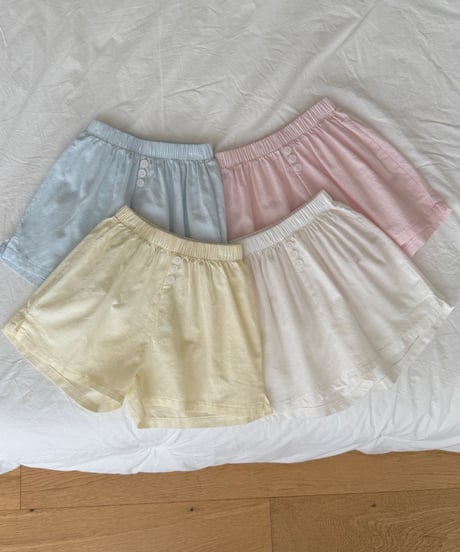 50[予約]ninibello butter button pants
