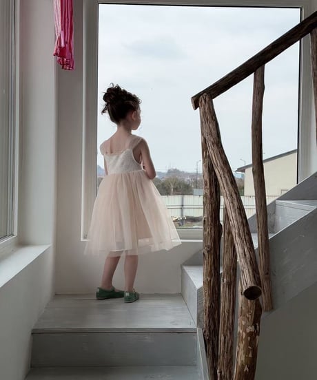 7[予約]aiai peach ballerina tulle dress