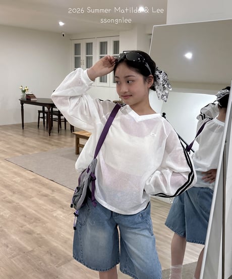 53[予約]matilda&lee two line mesh tee