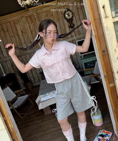 65[予約]matilda&lee 4 line ribbon pants