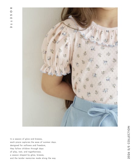 1[予約]ROSETTE coco shirring t-shirt