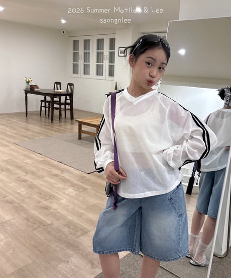 53[予約]matilda&lee two line mesh tee