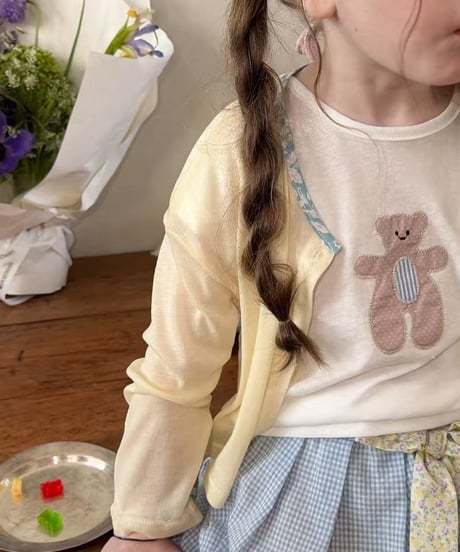 39[予約]aiai macaron color block cardigan