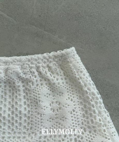 21[予約]ELLYMOLLY logi crochet sk