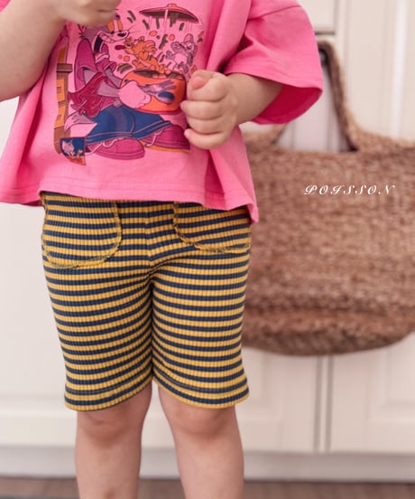 15[予約]poisson border leggings